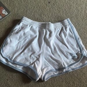 blue and white pj/comfy shorts from brandy melville